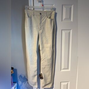 Dynamite Off-White Leather Pants
